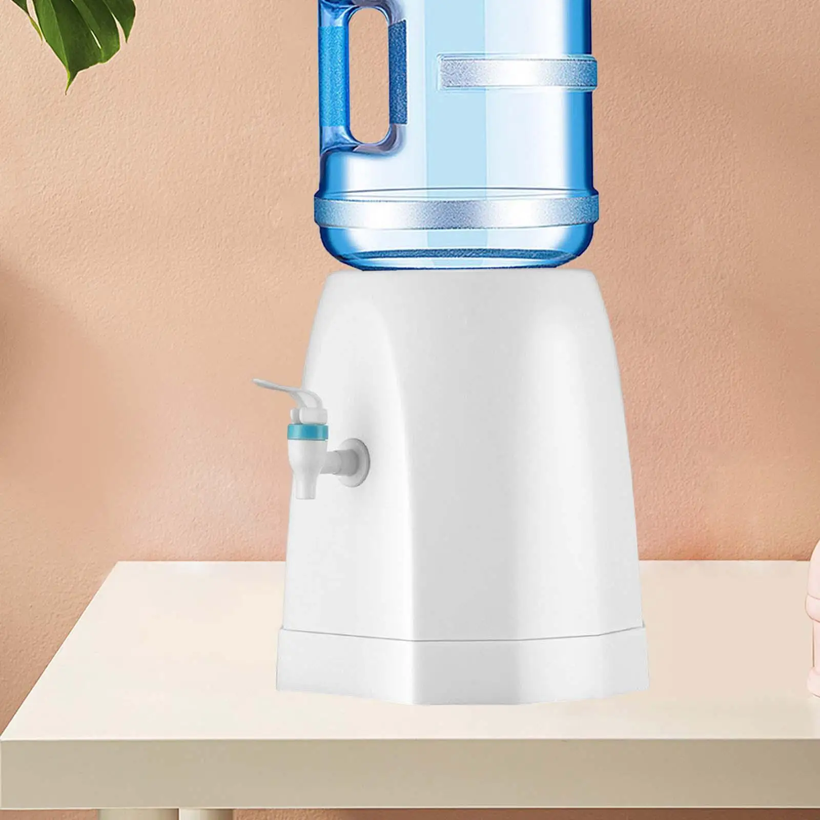 Tafelmodel waterdispenser met waterfleshouder, mini drinkfontein voor kantoor, buitenkeuken, eettafel en thuisgebruik._voghion.com