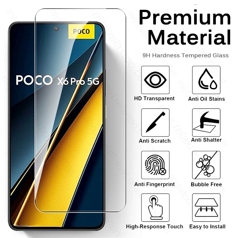 5 pçs vidro temperado hd para poco f6 x6 x7 pro x f 6 x6pro f6pro x7pro caso proteger vidro no pocox6 pocof6pro pocox6pro pocox7pro