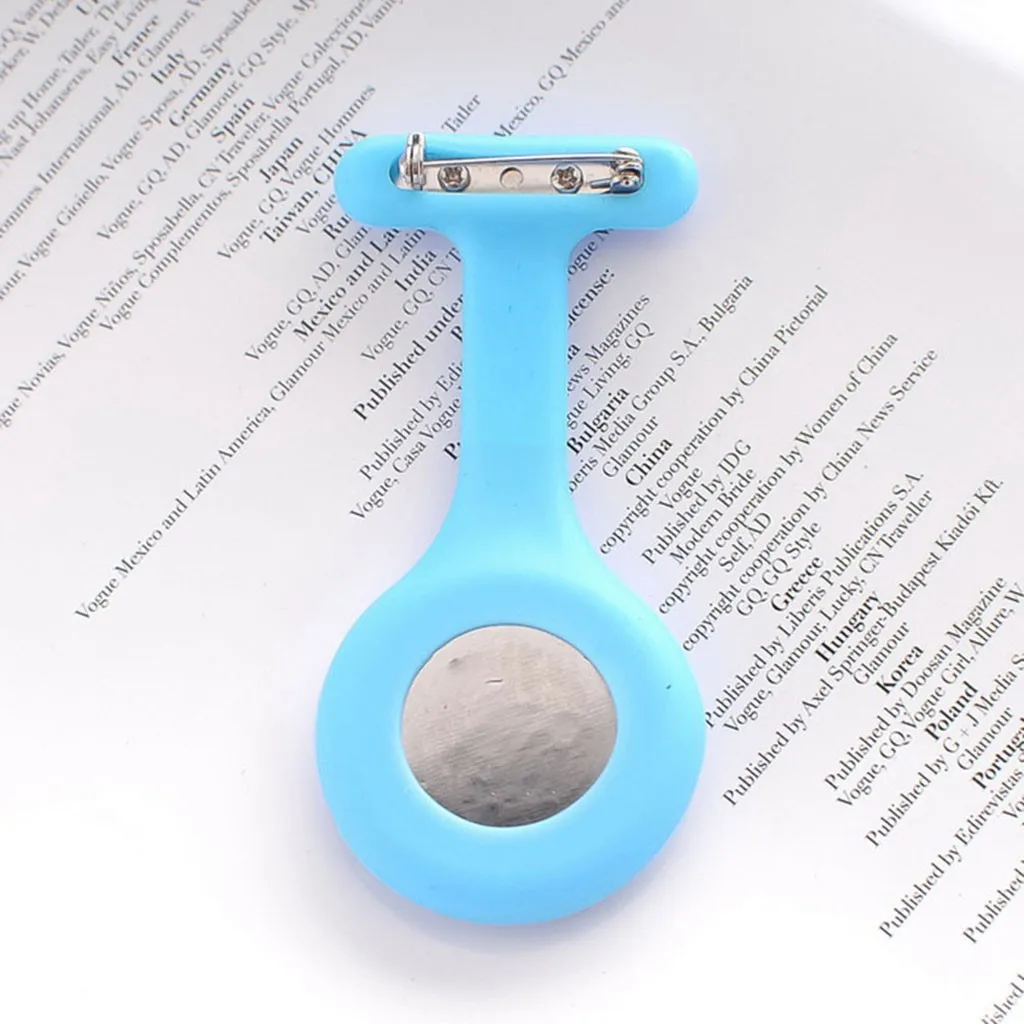 New Small And Exquisite Silicone Pocket Watch With Brooch Fixed Watch Strap And Free Battery Nurse Pocket Watch Pocket Gifts