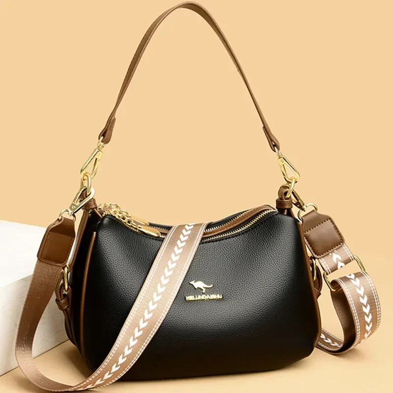 

Luxury Designer Brand Messenger Bag Women High Quality Leather Handbag Fashion Shoulder Crossbody Bag New Female Tote Use Purse