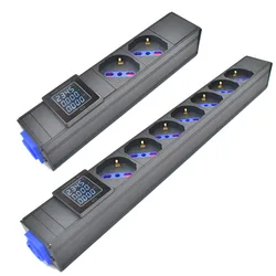 20A PDU power strip with ammeter Schuko Powerlink output box German Italian socket 1-10 AC socket wireless