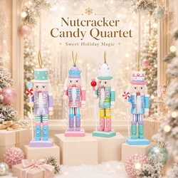 12CM Christmas Nutcracker Soldier Puppet Candy Series Combination Craft Christmas Tree Pendant Family festival decoration gift