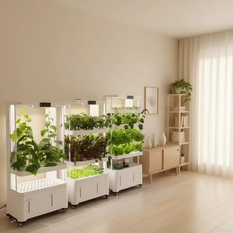 3 Tiered Raised Home Micro Farm Electronic Smart Garden Planter Box Stand Indoor Herb Plant Growing System
