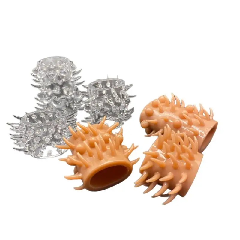 Soft TPE Textured Pleasure Rings With Raised Spikes Perfect For Intimate Couples Bedroom Use Stretch Skin Safe