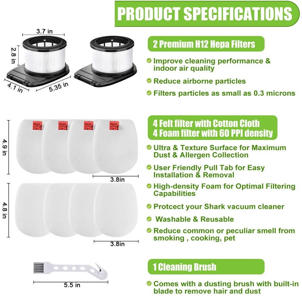 อะไหล่ตัวกรอง HEPA สำหรับ IZ300 IZ300UK IZ320 IZ320UK เครื่องดูดฝุ่นอุปกรณ์เสริมสำหรับทำความสะอาด