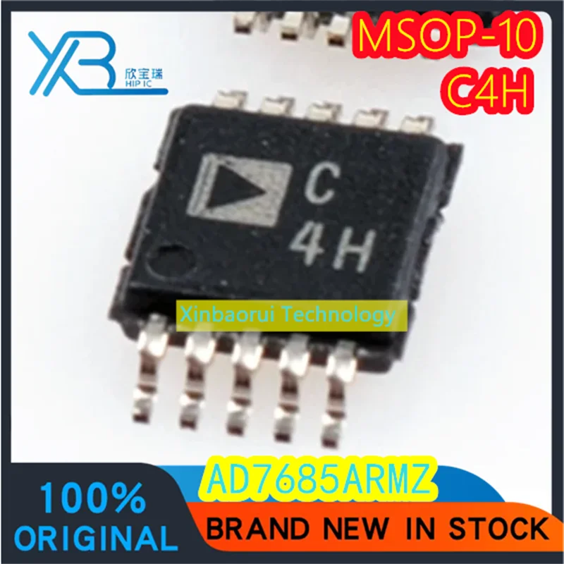 (2/20pieces) AD7685ARMZ AD7685 Parts Identification C4H Analog to Digital Converter IC Chip MSOP-10 Brand New Genuine Spot