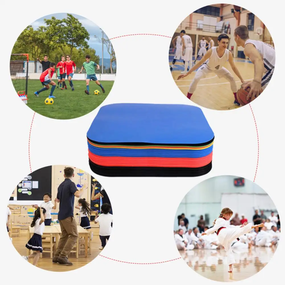 علامة قرصية مسطحة مخروطية مسطحة خفيفة الوزن وضوح عالية ومقاومة للتمزق، علامة أرضية صغيرة قوية