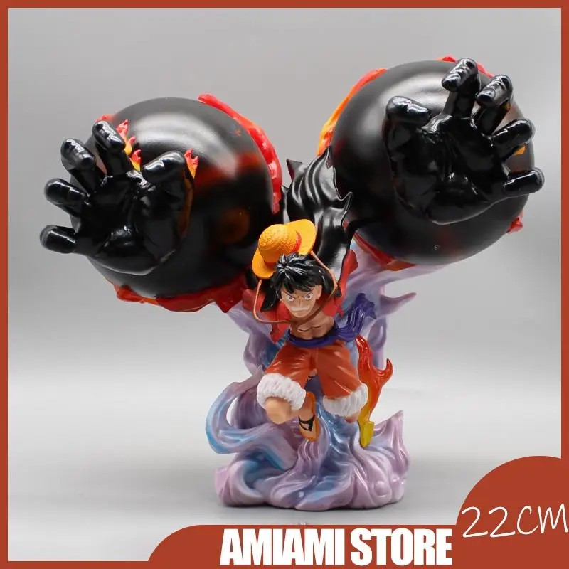 

22cm One Piece Figure Luffy Action Figurine Straw Hat Team Pvc Model Animation Peripherals Doll Ornaments Birthday Gift Toys