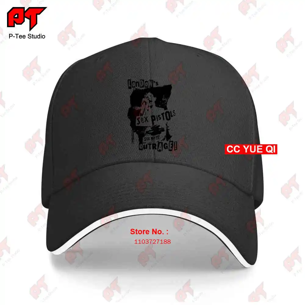 Sex Pistols Londons Outrage Red Sid Vicious Baseball Caps Truck Cap 3XHP