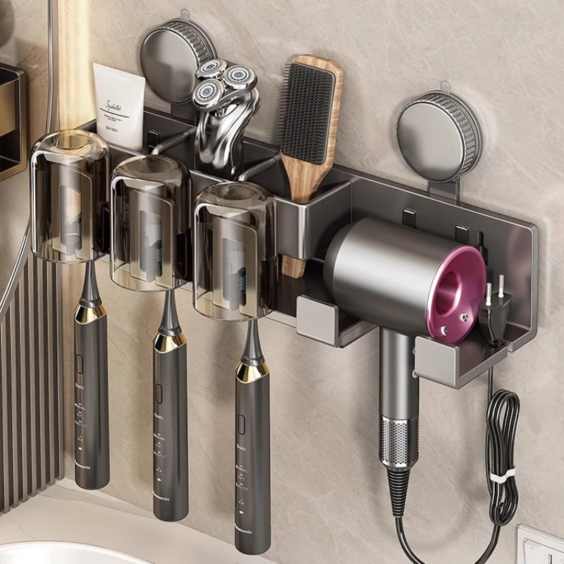 

Suction cup, toothbrush, shelf, no punching, bathroom, hair dryer, bracket, wall-mounted toothbrush cup, mouthwash