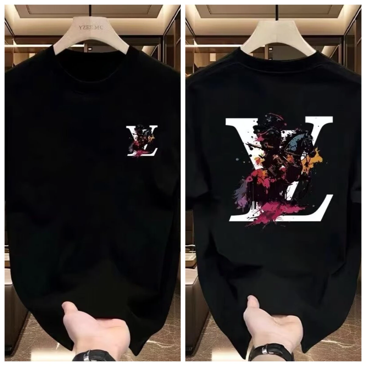 

Тяжелый чистый хлопок, мужские футболки, модные принты, летние короткие рукава, летнее круто, американские модные бренды.