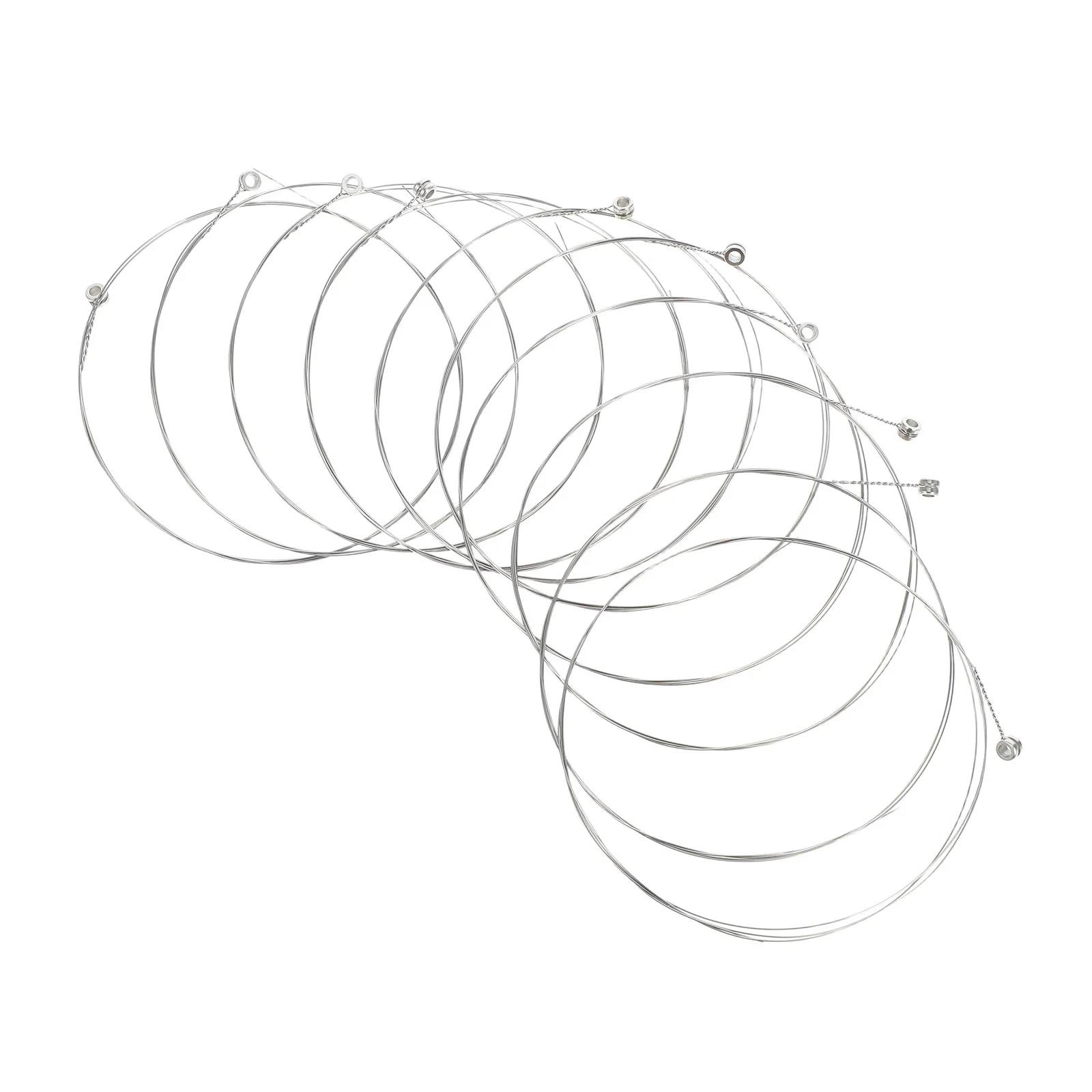 

10Pcs Guitar Replacement Steel Strings Clear Tone Durable Design Versatile Use Easy Installation Stable Tuning