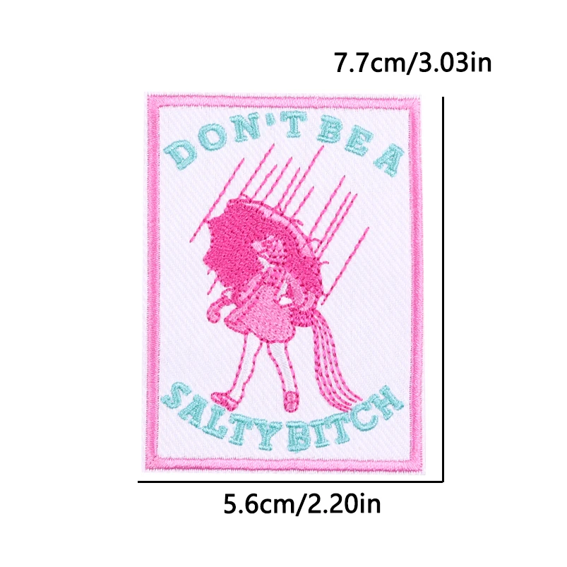 Pink Howdy Fusible Patch Western Cowboys/Cowboys Iro On Patches Embroidery Patches For Clothes Jacket/Jeans/Hat Lucky Decoration