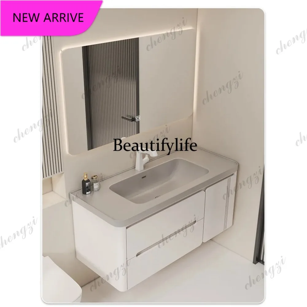 CC Bathroom Storage Furniture Toilet Paper Holder Armoire Crack Shelves Wardrobe Vanities  Bathroom Cabinet Sink