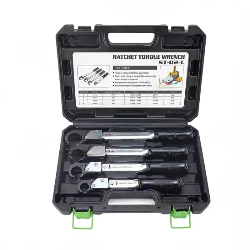 Ratchet Torque Wrench St02l High-Precision Open-Ended Wrench Spark Plug Air Conditioner Maintenance Tool