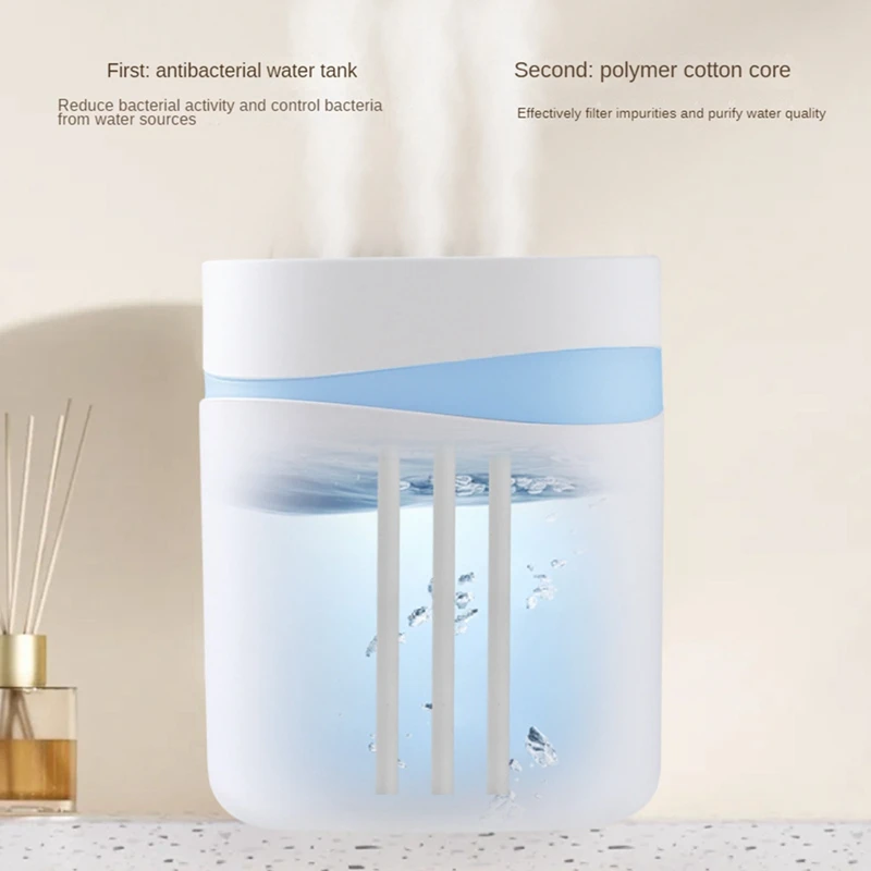 Nawilżacz nawilżacza 5L do sypialni na biurko z kolorowym światłem nocnym oczyszczanie sprayem nawilżającym