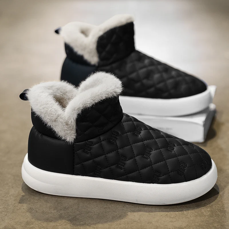 

Men's snow boots autumn winter fashion new plush warm lightweight comfortable anti slip wear-resistant casual outdoor work boots