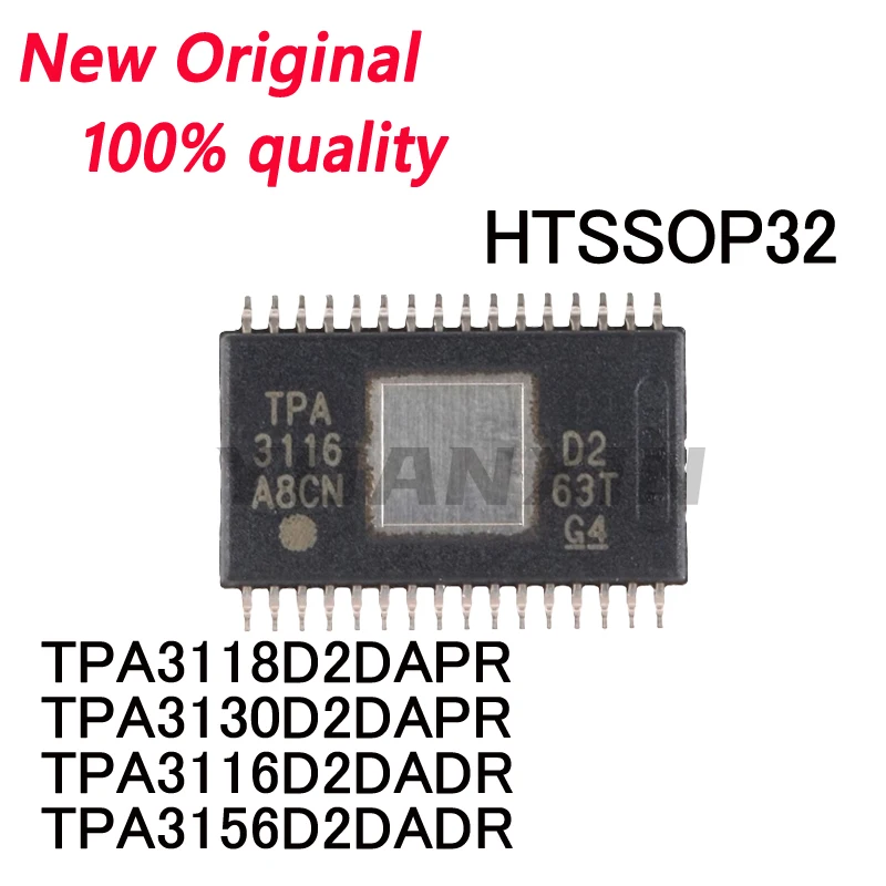 5 ชิ้น/ใหม่ Original TPA3118D2DAPR TPA3130D2DAPR TPA3116D2DADR TPA3156D2DADR HTSSOP32 เครื่องขยายเสียงชิปสต็อก