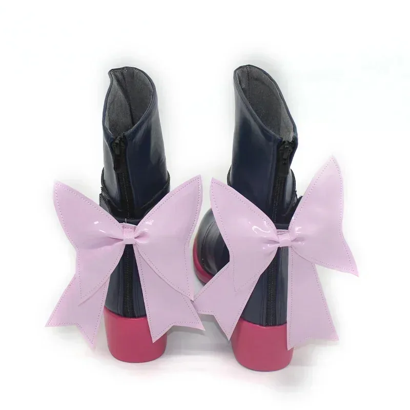 

New Nakiri Ayame Cosplay Shoes PU Leather Shoes Halloween Carnival Boots Vtuber Cosplay Prop Custom Made CXDDNEWEWF2025