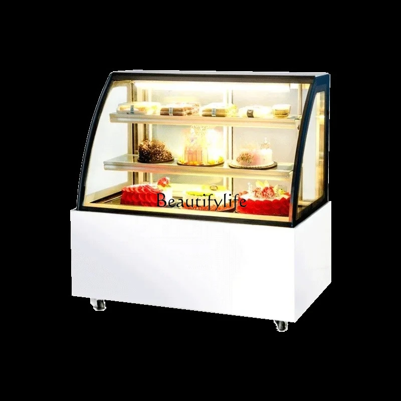 Vetrina per torte conservazione termica refrigerata congelatore commerciale Dessert verticale frutta Deli Cabinet