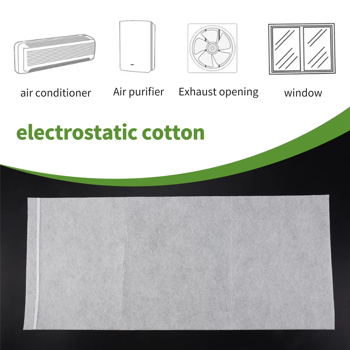 Filtre HEPA électrostatique en coton épais pour supporter ficateur d'air Mi Pro/1/2, universel, 15 pièces