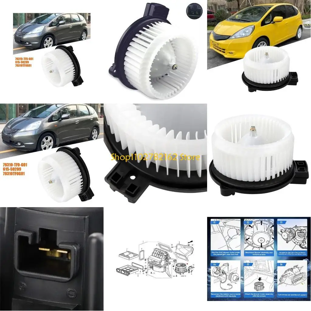 

547B Easy Installation Car HVAC Blower Motor Assembly Replacement Air Conditioning Fan Motor Auto Accessory for FIT 2009-2014