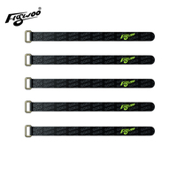 5Pcs Flywoo 10x150mm\\ 10X180mm \\ 15X180mm\\ 15X250mm Battery Strap Golden Metal Buckle Patent Leather For RC Lipo Battery