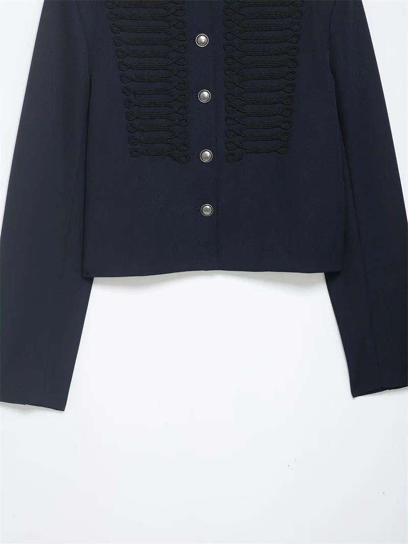Women's Jacket 2026 New Spring Autumn Long Sleeve Button Single-Breasted Short Jacket Personality Fashion Female Outerwear