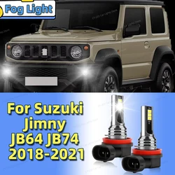 LED 전면 안개등 자동차 조명 전구, 플러그 앤 플레이, 스즈키 짐니 JB64 JB74 2018 2019 2020 2021 6000K 액세서리, 2 개