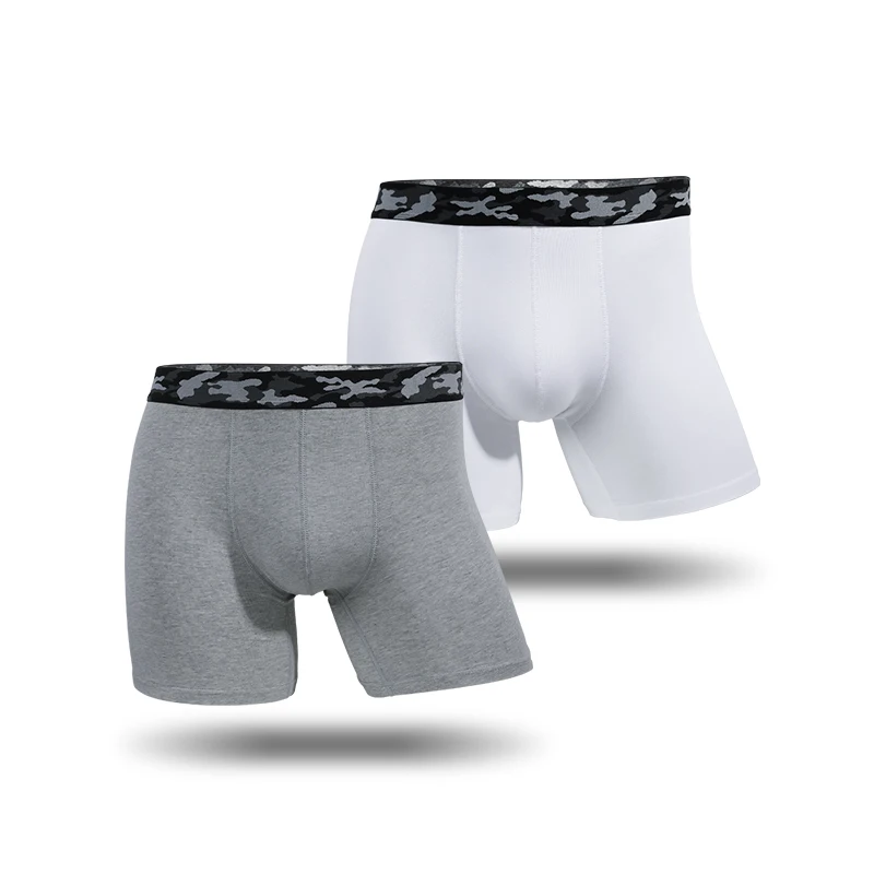 5 قطع سراويل داخلية للرجال مقاس كبير، شقوق قطنية مضادة للتآكل، سراويل رياضية سمينة، أصفاد مسطحة، سراويل ضيقة شبابية قابلة للتنفس