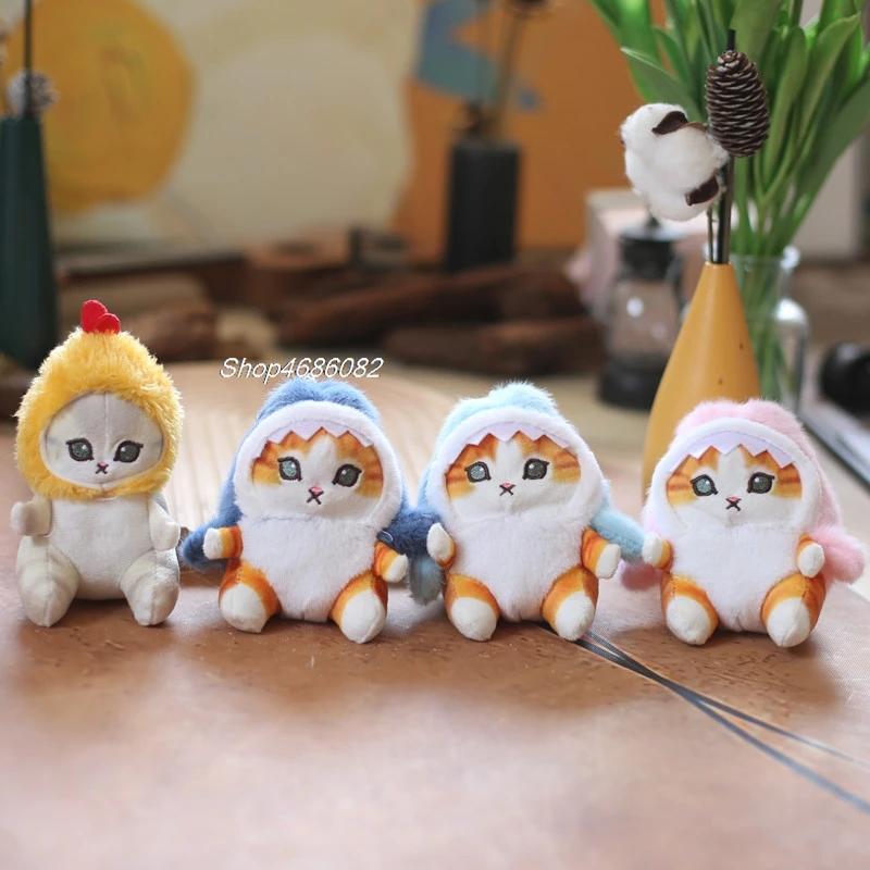 دمى قطيفة كرتونية لطيفة ، حزمة سحر ، جمبري مقلي سمكة قرش ، قطة ، 12 ، #4