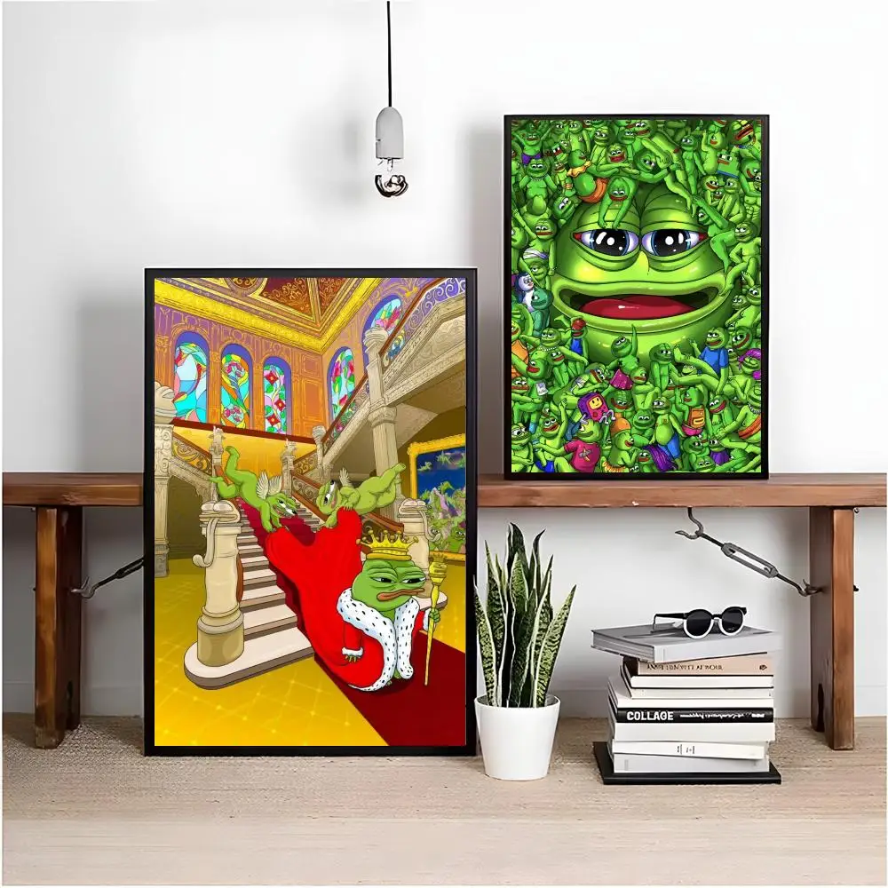 ملصق CUTE P-Pepe the frog عالي الدقة ذاتي اللصق مقاوم للماء مثالي للمنزل والمكتب وغرفة النوم هدية رائعة #3