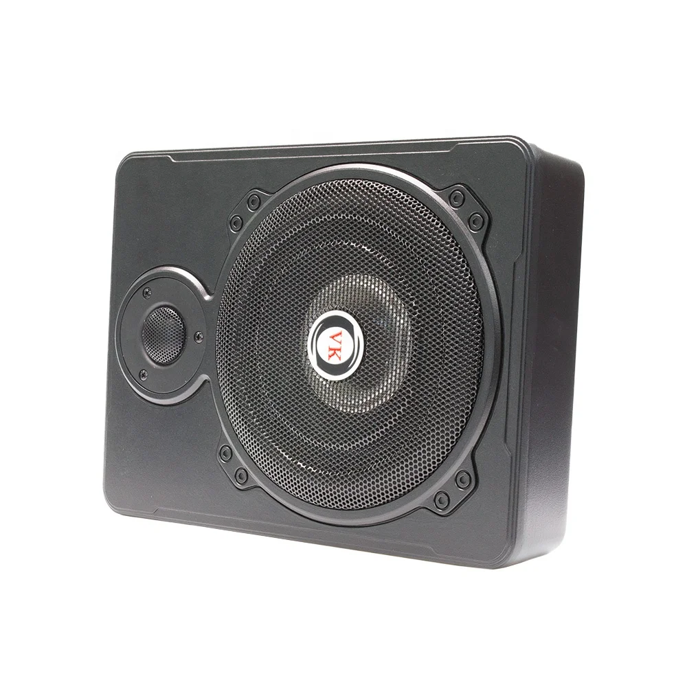 Hot Selling DC 12V Ultra-Thin 10 Inch Car Subwoofer with Tweeter Active Metal Shell 120W RMS 50-180Hz 2