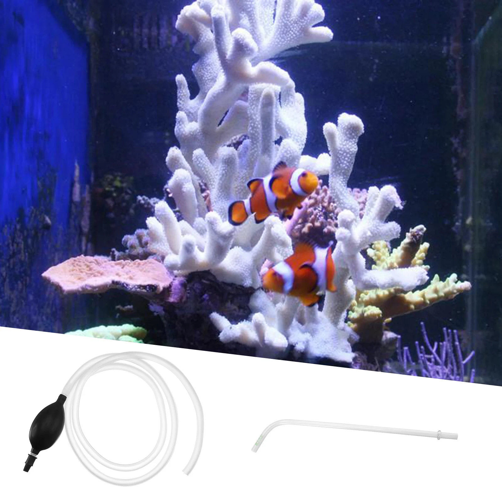 

1 set 1 Set Mini Fish Tank Water Changer Aquarium Siphon Tool Durable Easy Clean Small Tank Changing Device Reusable Practical