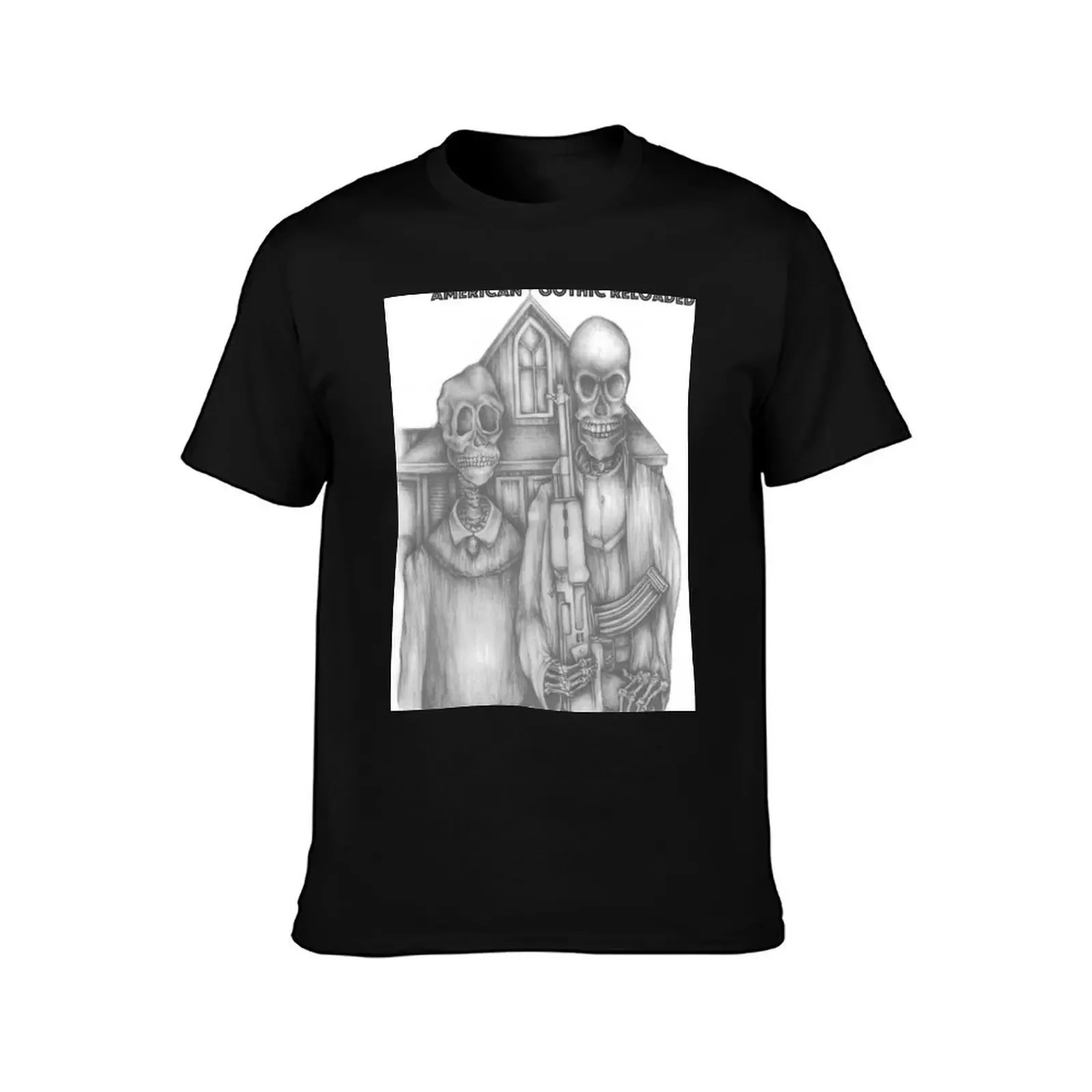 America Gothic Reloaded T-Shirt oversized graphic tee anime tshirt men clothing