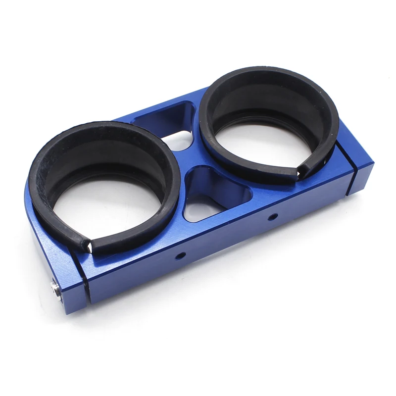 DEFT-Billet Aluminum Outlet Manifold 58MM Dual Fuel Filter Fuel Pump Bracket/Clamp /Mount For 044 Fuel Pump For BMW