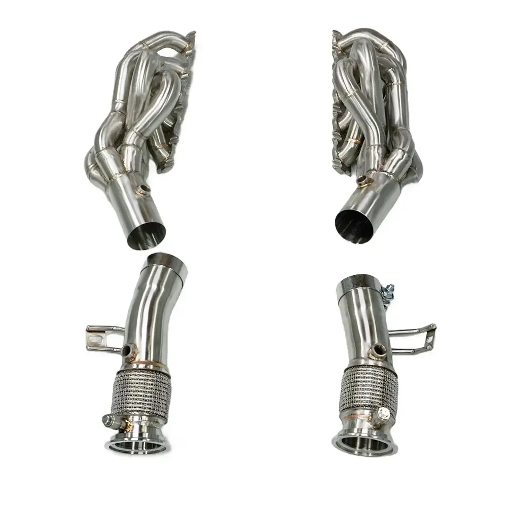 

Upgraded versionCustomized Exhaust Manifold for R8 5.2L Stainless Steel Performance Exhaust Header for R8 Turning R