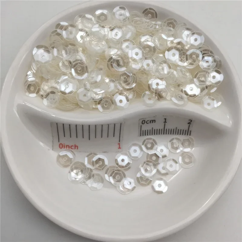 

500g 6mm Cup Round Transparent Loose Sequin Paillette Sewing Craft, Kids,Shoes,Hat,Clothes DIY Garment Accessory Wholesale