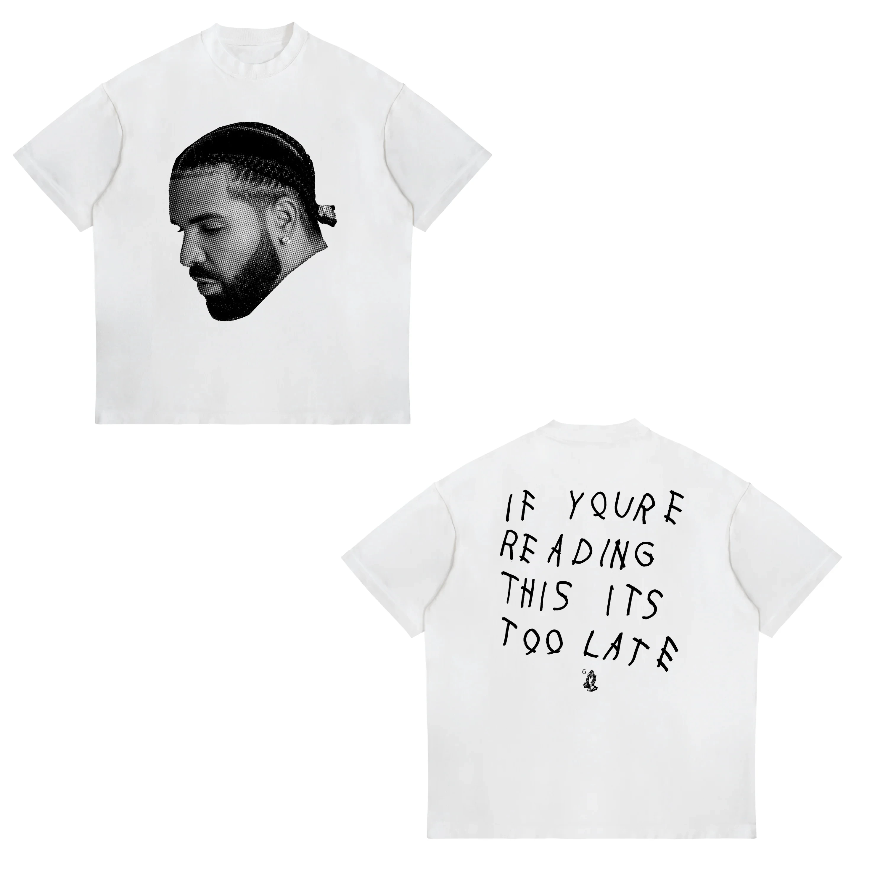 Hip-hop and Rap Top European and American Drake Male Duck Rock High Street Sports Casual Men's and Women's T-shirt Couple