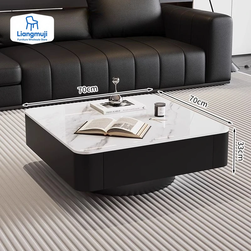 

Luxury Nordic Coffee Tables Design Modern Glam Square Coffee Tables Unique Design Stolik Kawowy Living Room Furniture