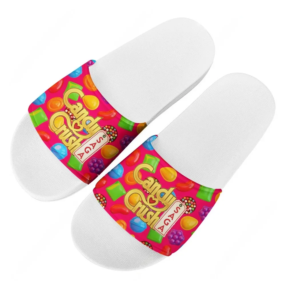 

Тапочки Candy Crush Saga для дома и ванной, сандалии для воды, мужские, женские, подростковые, комнатные, летние, на заказ