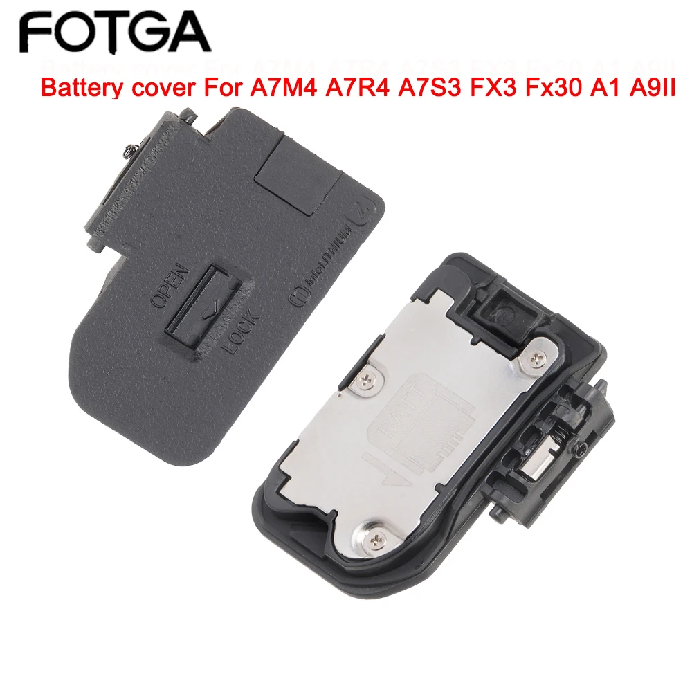 

FOTGA Battery cover with socket Lid Cap For Sony A7M4 A7R4 A7S3 FX3 Fx30 A1 A9II Camera Repair Parts Battery Cover Photography