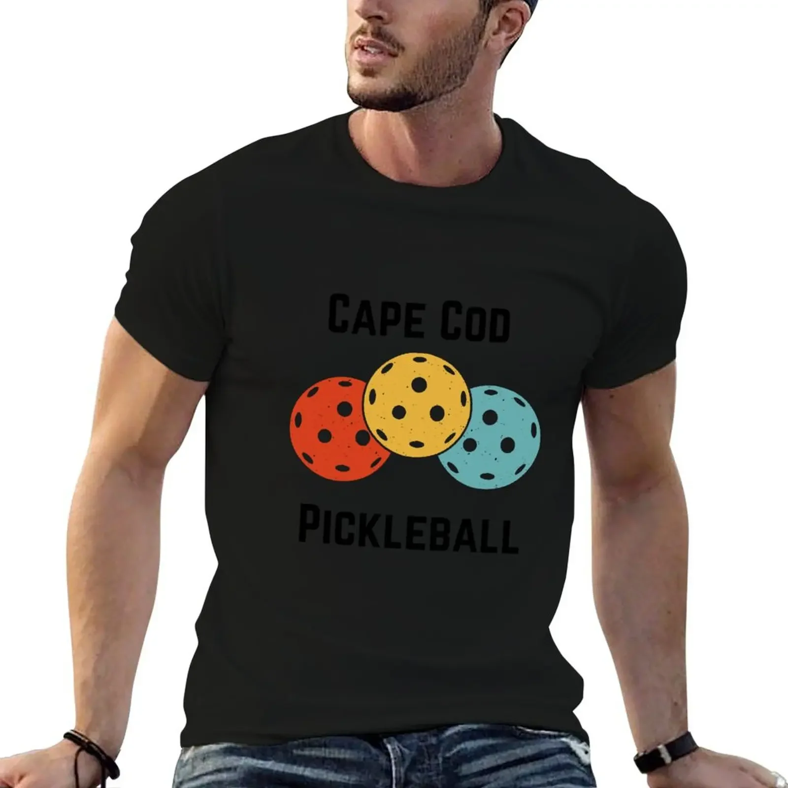 Cape Cod Pickleball - The hottest game on the Cape! T-Shirt oversized t shirt vintage t shirts tops clothing for men