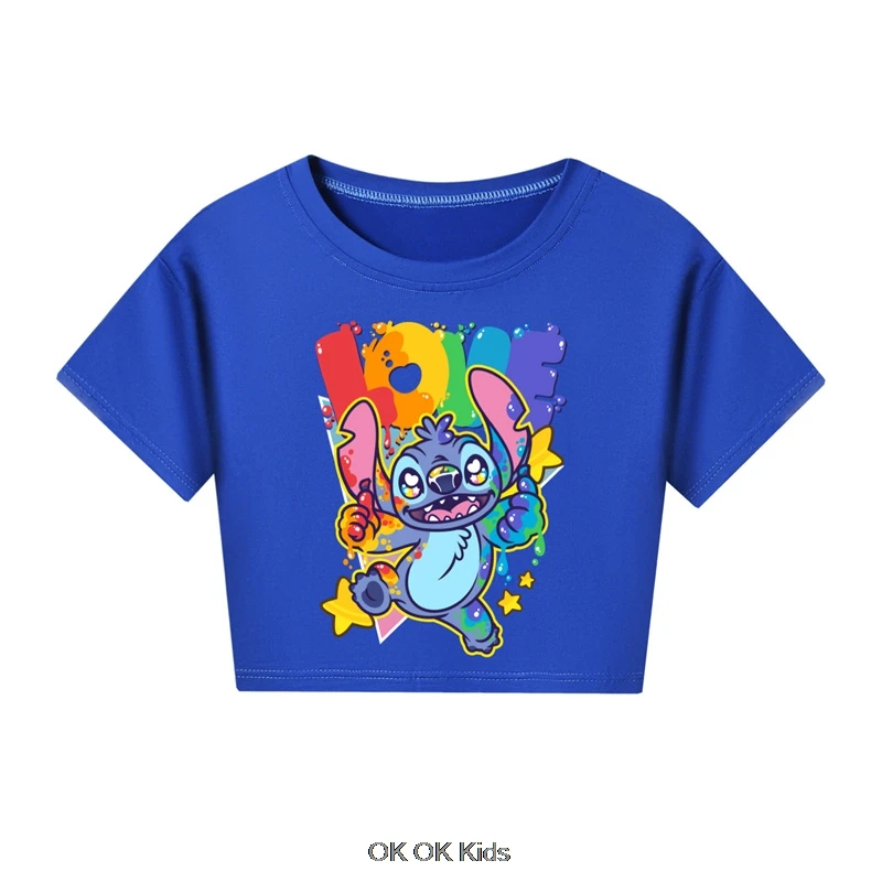 Cosplay Summer Lilo And Stitch Toddler Fashion Baby Kids Clothes Baby Boys Girls T Shirt Short Sleeve Tops Teen Clothing