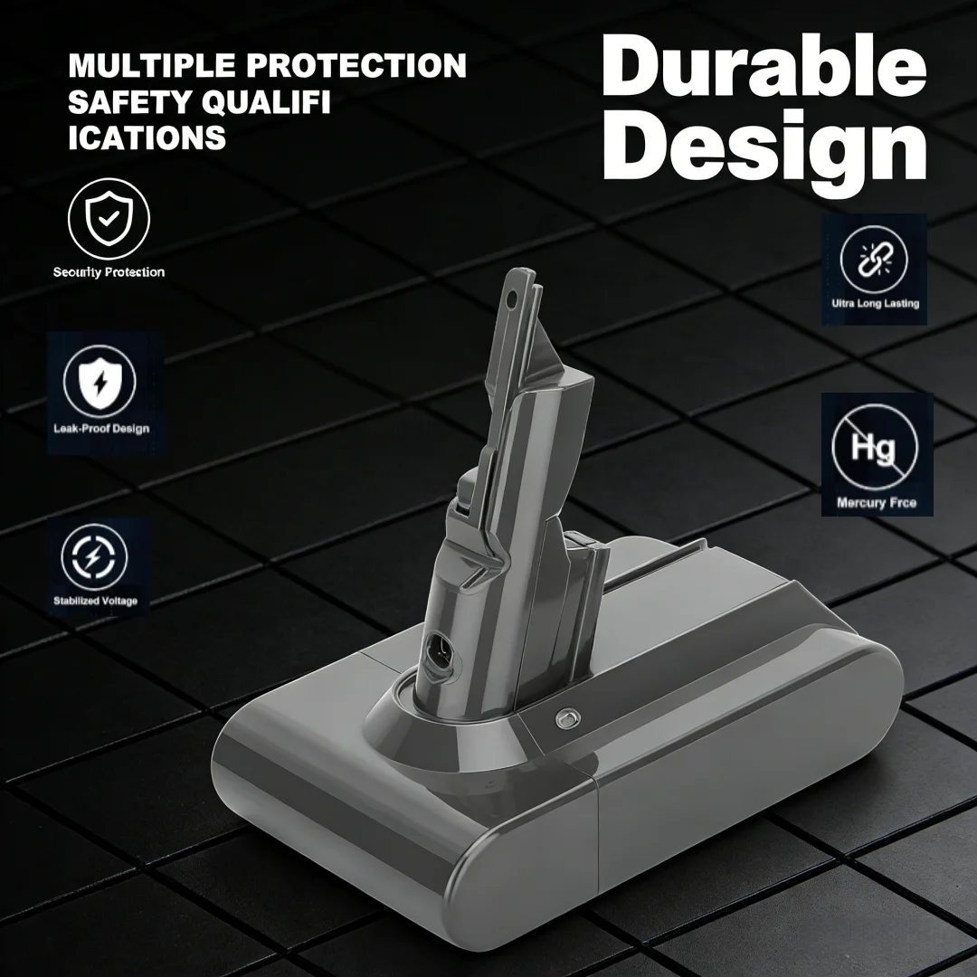 

Высококачественная сменная батарея 6000 мАч и 8000 мАч, улучшенная, долговечная литий-ионная батарея для беспроводного пылесоса Dyson V7