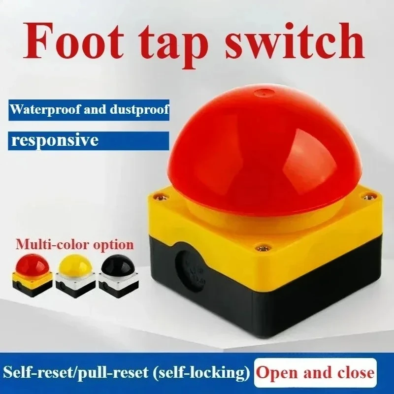 Foot Switch FAK-R/KC11/I, Mushroom Button Switch, Emergency Stop Foot Switch 1NO+1NC