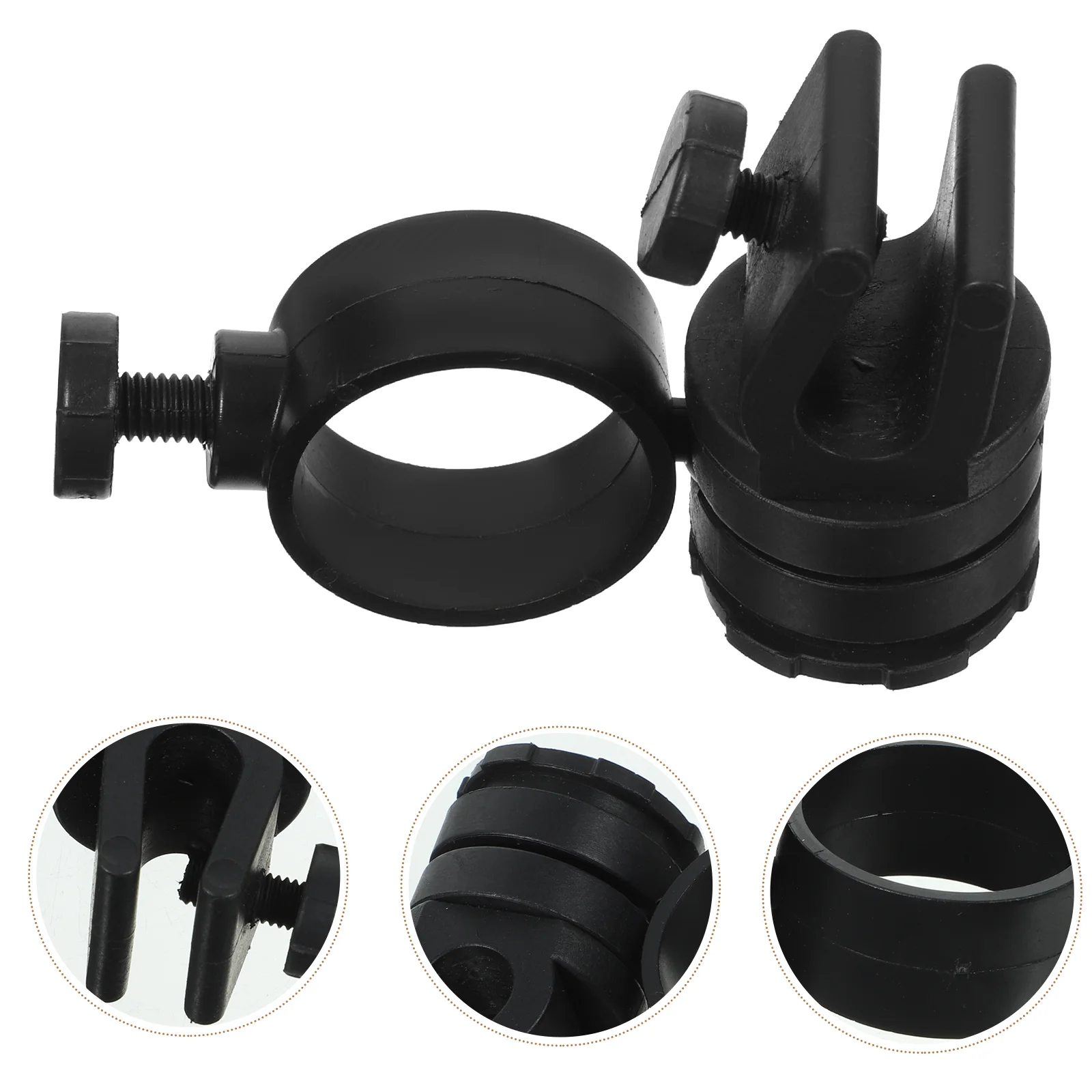 Hard Hat Flashlight Holder Headlight Abs LED Clips for Headlamp Full Brim