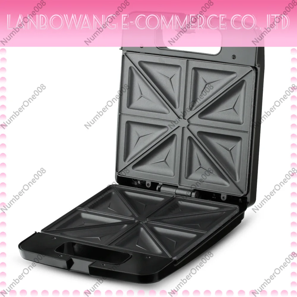 Double-Sided Heating Sandwich Maker 2-in-1 Waffle Maker Toast Maker Breakfast  with Non-Stick Coating EU Plug