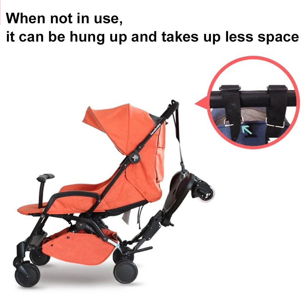 อะแดปเตอร์ขาตั้งเด็กนั่งยืนสำหรับรถเข็นเด็กอเนกประสงค์ พร้อมที่นั่งสำหรับเด็กคนที่สอง อุปกรณ์เสริมสำหรับรถเข็นเด็ก