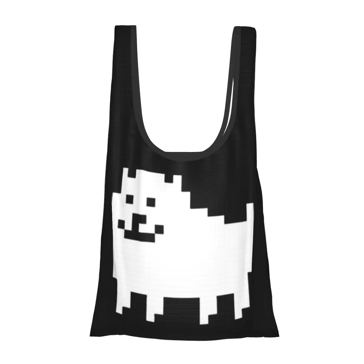 

Undertale Annoying Dog Portable Tote Shopping Bags Large Capacity Shopper Bag Groceries Handbag Shoulder Bag
